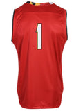 Maryland Terrapins Under Armour Basketball Replica #1 Red Jersey - Sporting Up