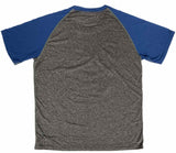 Edmonton Oilers NHL Adidas Dark Gray "Ultimate Raglan" Short Sleeve T-Shirt - Sporting Up