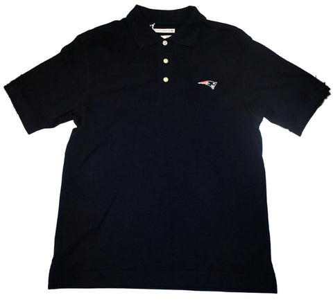 Shop New England Patriots Cutter & Buck Navy Knit Polo Shirt (S) - Sporting Up