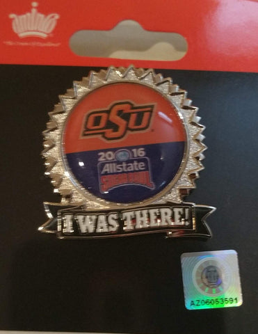 Shop Oklahoma State Cowboys Aminco 2016 Sugar Bowl Game "I Was There" Metal Pin - Sporting Up
