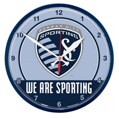Shop Sporting KC Kansas City MLS "We are Sporting" Wall Blue Clock 12" X 12" - Sporting Up