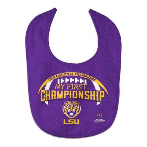 Shop LSU Tigers 2019-2020 CFP National Champions WinCraft Infant Baby Bib - Sporting Up