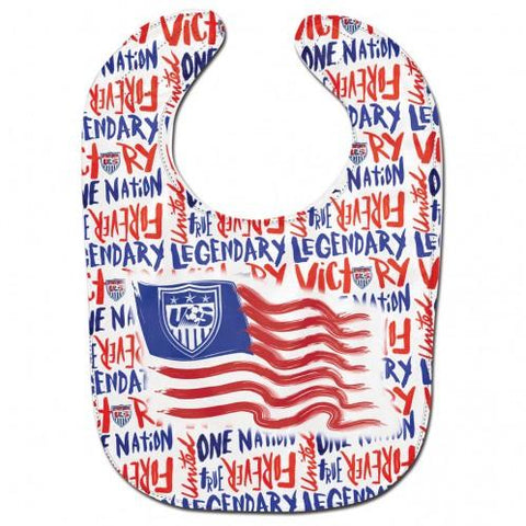 USA Soccer National Team WinCraft Red White Blue Baby Infant Bib - Sporting Up