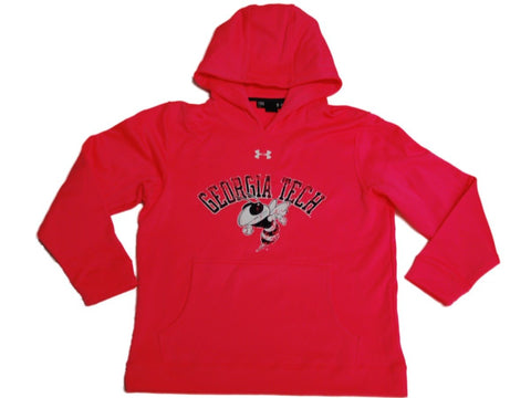 Georgia Tech Yellow Jackets Under Armour Youth Pink Performance Sweatshirt (M) - Sporting Up