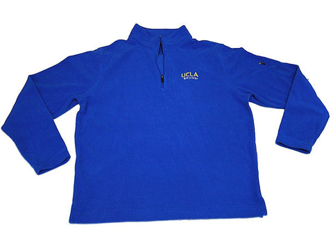 Shop UCLA Bruins Gear for Sports Blue Knit Fleece Quarter-Zip Pullover Sweatshirt (L) - Sporting Up