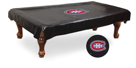Shop Montreal Canadiens HBS Black Vinyl Billiard Pool Table Cover - Sporting Up