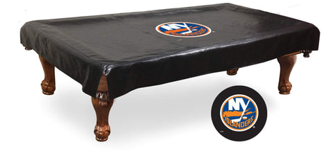 Shop New York NY Islanders HBS Black Vinyl Billiard Pool Table Cover - Sporting Up