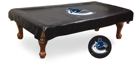 Shop Vancouver Canucks HBS Black Vinyl Billiard Pool Table Cover - Sporting Up