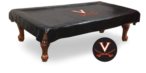 Shop Virginia Cavaliers HBS Black Vinyl Billiard Pool Table Cover - Sporting Up