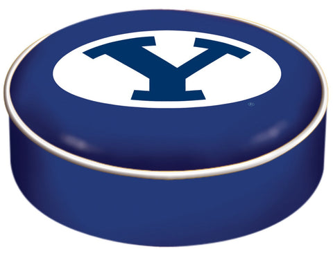 Shop BYU Cougars HBS Navy Vinyl Elastic Slip Over Bar Stool Seat Cushion Cover - Sporting Up