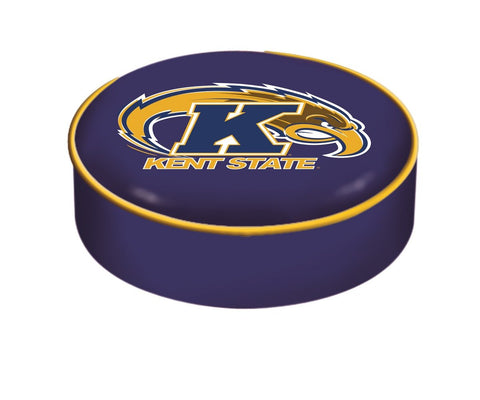 Kent State Golden Flashes HBS Blue Vinyl Slip Over Bar Stool Seat Cushion Cover - Sporting Up