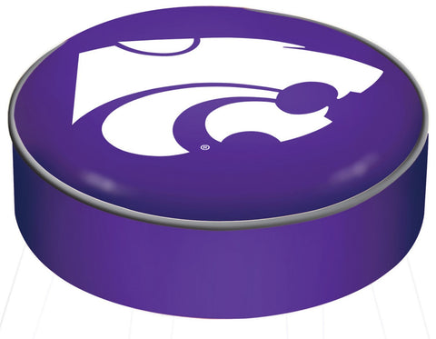 Kansas State Wildcats HBS Purple Vinyl Slip Over Bar Stool Seat Cushion Cover - Sporting Up