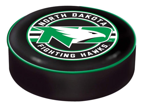 Shop North Dakota Fighting Hawks HBS Black Slip Over Bar Stool Seat Cushion Cover - Sporting Up
