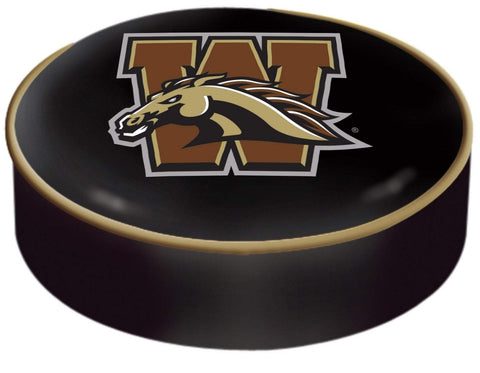 Western Michigan Broncos HBS Black Slip Over Bar Stool Seat Cushion Cover - Sporting Up
