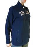 Syracuse Orange Gear for Sports WOMENS Navy LS 1/4 Zip Pullover Jacket (M) - Sporting Up
