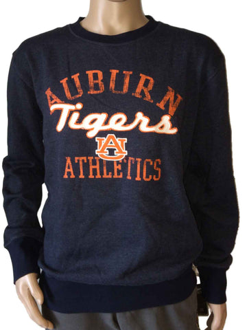 Auburn Tigers Colosseum Navy Long Sleeve Crew Neck Pullover Sweatshirt (L) - Sporting Up
