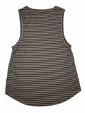 Boise State Broncos Colosseum WOMEN'S Gray & Black Striped Tank Top (M) - Sporting Up