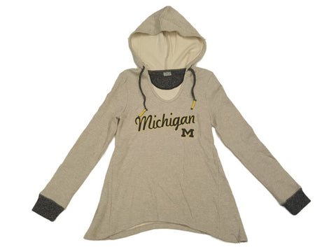 Shop Michigan Wolverines Chiliwear WOMENS Gray LS Pullover Hoodie Sweatshirt (M) - Sporting Up