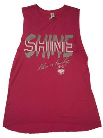 Shop UCONN Huskies Colosseum WOMEN'S Pink "Shine Like a Husky" Bro Tank (S) - Sporting Up