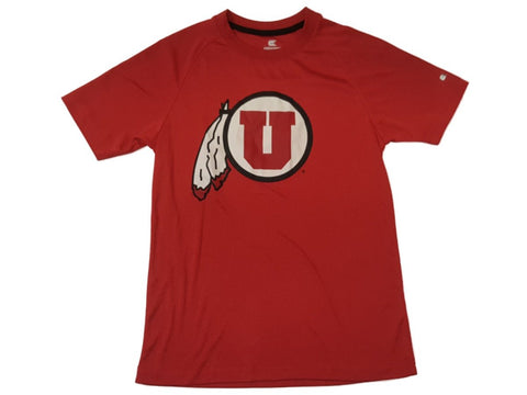 Utah Utes Colosseum YOUTH Boy's Red Performance Short Sleeve T-Shirt 12-14 (M) - Sporting Up