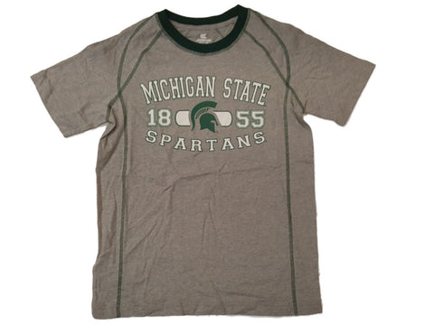 Michigan State Spartans Colosseum YOUTH Boy's Gray SS T-Shirt 16-18 (L) - Sporting Up