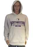 Nortwestern Wildcats Champion Gray Mens Long Sleeve Hoodie Sweatshirt (L) - Sporting Up