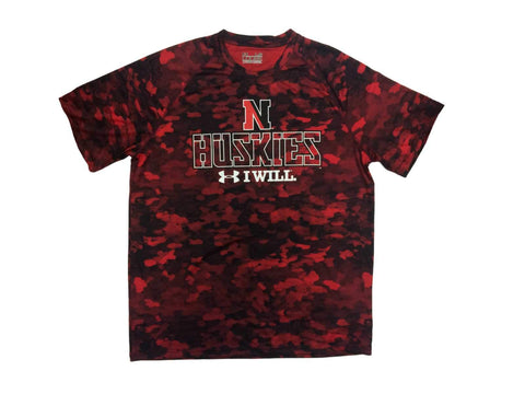 Northern Illinois Huskies Under Armour Red & Black Camo Heatgear SS T-Shirt (L) - Sporting Up