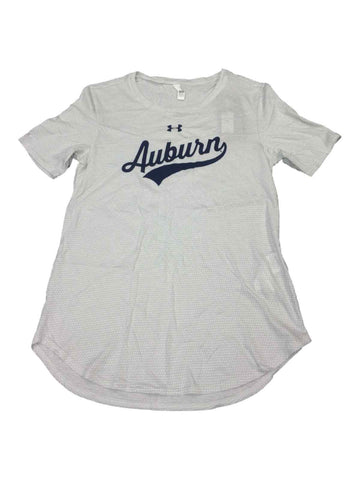 Auburn Tigers Under Armour Women's Gray HeatGear Loose Short Sleeve T-Shirt (S) - Sporting Up
