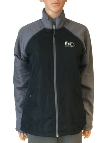 Temple Owls GFS WOMENS Black & Gray LS Full Zip Jacket with Pockets (M) - Sporting Up