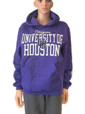 Houston Cougars Champion WOMENS Purple LS Pullover Hoodie Sweatshirt (S) - Sporting Up
