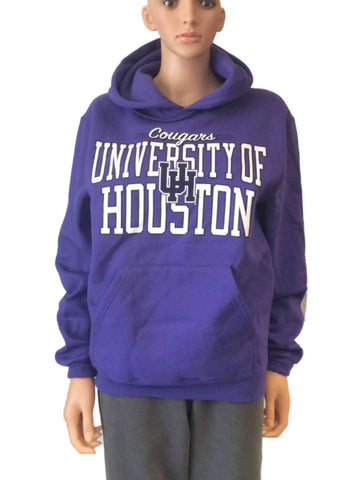 Houston Cougars Champion WOMENS Purple LS Pullover Hoodie Sweatshirt (S) - Sporting Up