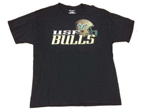 South Florida Bulls Football Champion Black Gradient Logo SS Crew T-Shirt (L) - Sporting Up