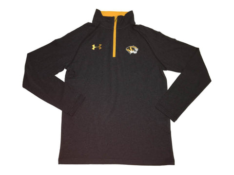 Missouri Tigers Under Armour Loose YOUTH Gray 1/4 Zip Lightweight Pullover (M) - Sporting Up