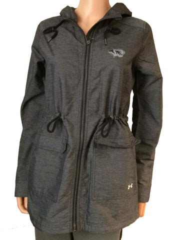 Missouri Tigers Under Armour Storm1 Womens Gray Full Zip Hooded Jacket (S) - Sporting Up