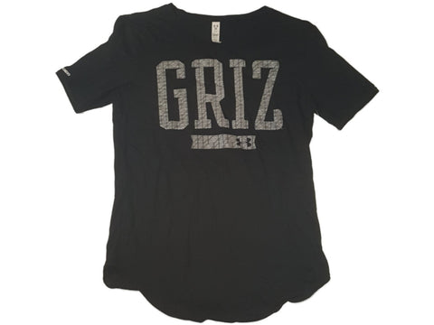 Montana Grizzlies Under Armour Heatgear WOMENS Black SS Scoop Neck T-Shirt (S) - Sporting Up