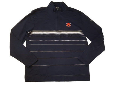 Auburn Tigers Under Armour Coldgear Infrared Navy LS 1/4 Zip Pullover Jacket (L) - Sporting Up