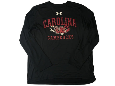 Shop South Carolina Gamecocks Under Armour Heatgear Loose Fit Black LS T-Shirt (L) - Sporting Up