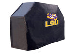 LSU Tigers HBS Black Outdoor Heavy Duty Breathable Vinyl BBQ Grill Cover - Sporting Up