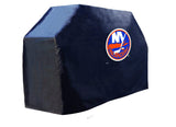 New York Islanders HBS Black Outdoor Heavy Duty Breathable Vinyl BBQ Grill Cover - Sporting Up