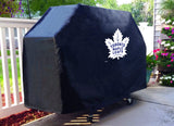 Toronto Maple Leafs HBS Black Outdoor Heavy Breathable Vinyl BBQ Grill Cover - Sporting Up