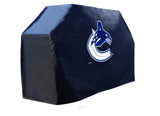 Vancouver Canucks HBS Black Outdoor Heavy Duty Breathable Vinyl BBQ Grill Cover - Sporting Up