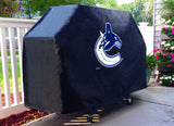 Vancouver Canucks HBS Black Outdoor Heavy Duty Breathable Vinyl BBQ Grill Cover - Sporting Up