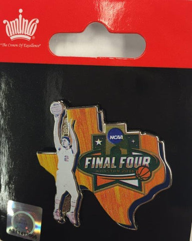 2016 NCAA Houston Final Four College Basketball State of Texas Metal Pin - Sporting Up
