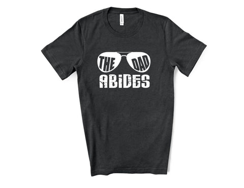 Shop The Dad Abides T-Shirt - Black Heather - Sporting Up