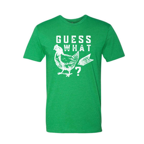Shop Guess What Chicken Butt T-Shirt - Heather Kelly - Sporting Up