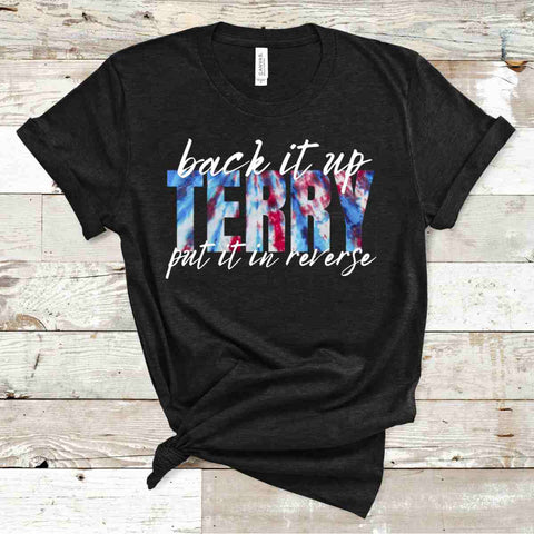 Back It Up Terry Put It In Reverse T-Shirt - Black Heather - Sporting Up
