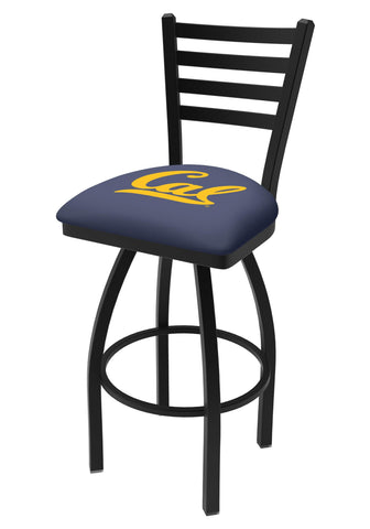 Shop California Golden Bears HBS Ladder Back High Top Swivel Bar Stool Seat Chair - Sporting Up