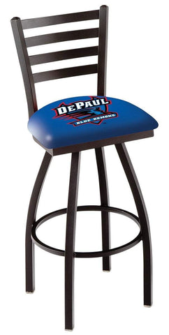 Shop DePaul Blue Demons HBS Ladder Back High Top Swivel Bar Stool Seat Chair - Sporting Up