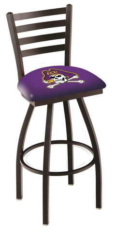 Shop East Carolina Pirates HBS Ladder Back High Top Swivel Bar Stool Seat Chair - Sporting Up