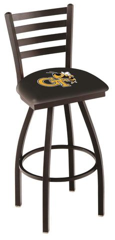 Shop Georgia Tech Yellow Jackets HBS Ladder Back Swivel Bar Stool Seat Chair - Sporting Up